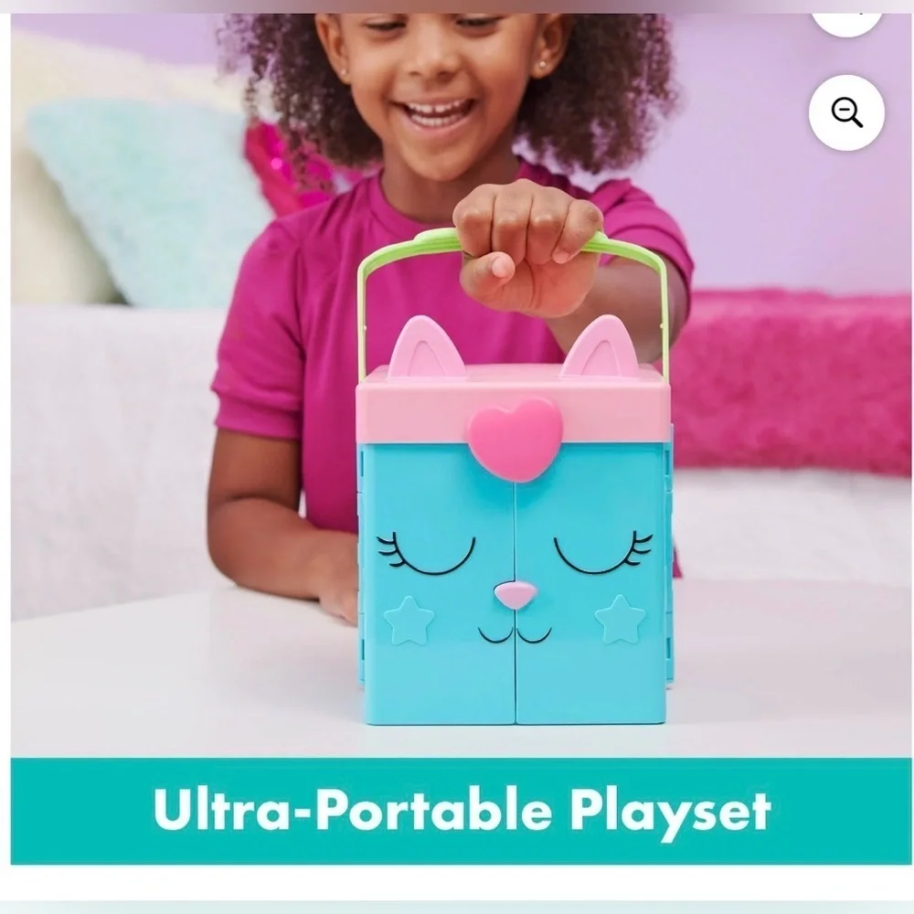 Gabby’s Dollhouse, Rainbow Closet Portable Playset with a Gabby Doll